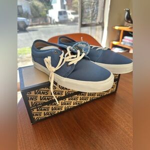 Vans Men/Women Unisex Blue Canvas Sneakers